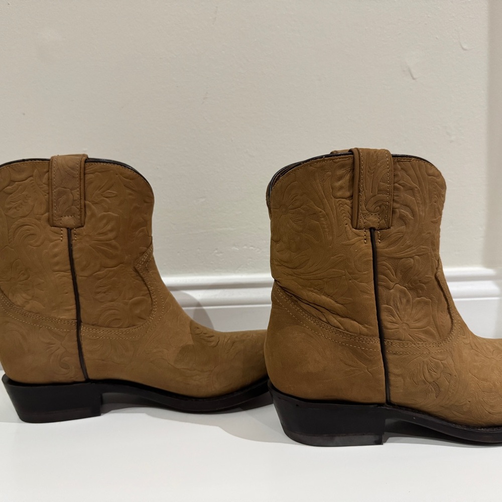 Frye Tan Heeled Boots
